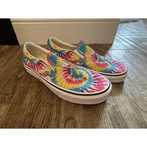 Vans Classic Slip-On Tie-Dye Canvas Shoes Women's 7.5 / Men's 6